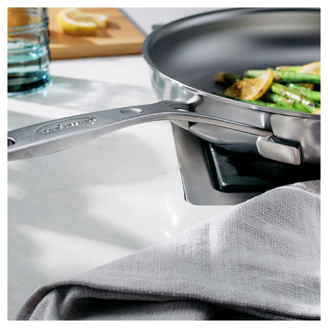 Demeyere Industry 5 Koekenpan – 32 cm – NanoTouch – 5-Lagenmateriaal – XL Formaat - Perfect voor 4 tot 5 personen