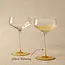 Leonardo Puccini Champagne Coupes – Goud – Set van 2 – 230 ml – Teqton® Kristalglas