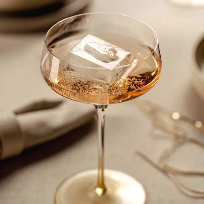Leonardo Puccini Champagne Coupes – Goud – Set van 2 – 230 ml – Teqton® Kristalglas