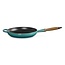 Le Creuset Signature Koekenpan – 2.6 liter - 28 cm – Gietijzer – Bleu Riviera – Met Houten Handvat - Met Hulpgreep