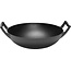 GrillX Gietijzeren Wokpan / Wadjan – Ø 36 cm – Pre-seasoned Gietijzer – Inclusief Houten Deksel