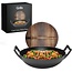 GrillX Gietijzeren Wokpan / Wadjan – Ø 36 cm – Pre-seasoned Gietijzer – Inclusief Houten Deksel