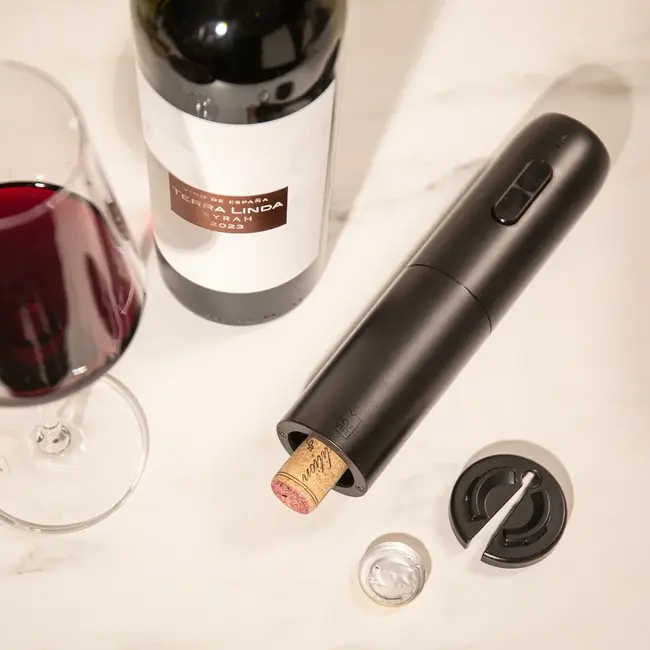 Vacu Vin Elektrische Wijnopener – Inclusief Capsulesnijder – Automatisch - Oplaadbare USB-C batterij