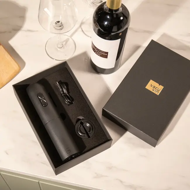 Vacu Vin Elektrische Wijnopener – Inclusief Capsulesnijder – Automatisch - Oplaadbare USB-C batterij