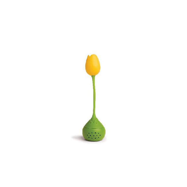 Ototo Tulip Siliconen Theefilter – Theeei voor Losse Thee – Geel