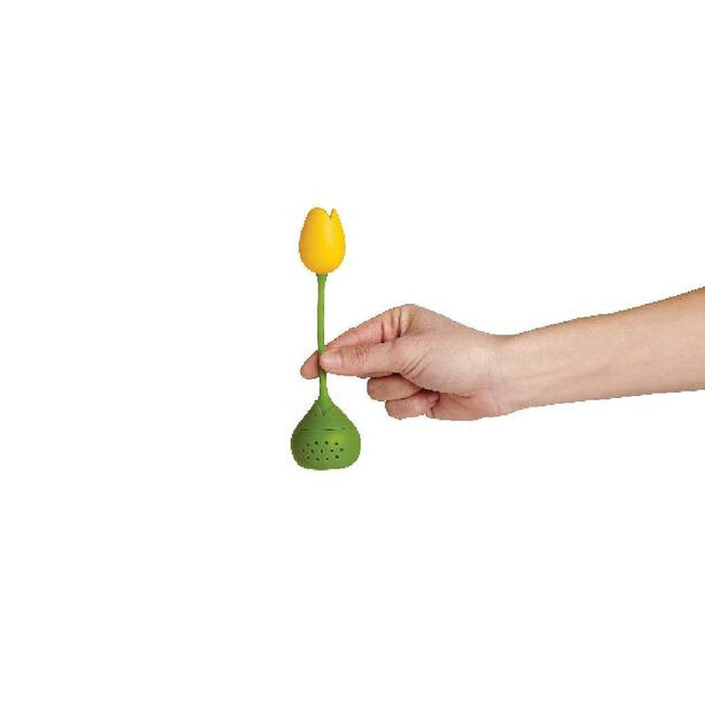 Ototo Tulip Siliconen Theefilter – Theeei voor Losse Thee – Geel