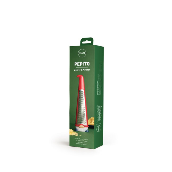 Ototo Pepito Handrasp Kabouter – Fijne Zester met Beschermkap – RVS