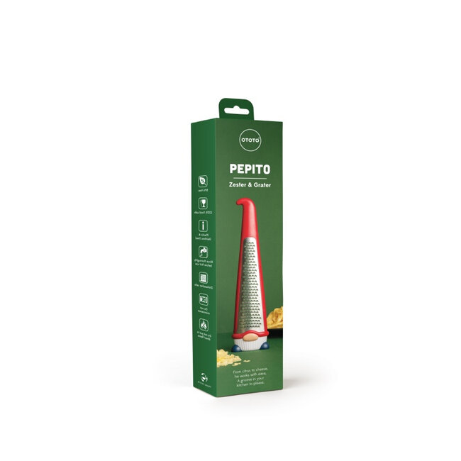 Ototo Pepito Handrasp Kabouter – Fijne Zester met Beschermkap – RVS