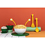 Ototo Pasta Monsters Siliconen Opschepset – Pastalepel & Opscheplepel – Geel
