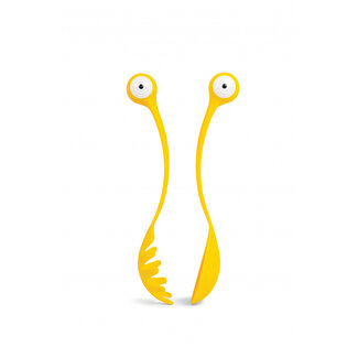 Ototo Pasta & opscheplepel Pasta Monsters Geel