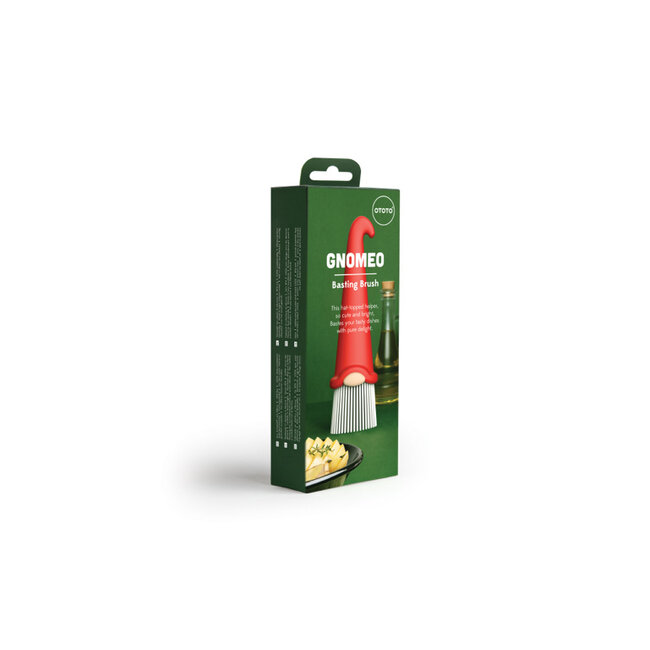 Ototo Gnomeo Siliconen Bakkwast – Grappige Siliconenkwast Kabouter – Rood