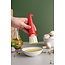 Ototo Gnomeo Siliconen Bakkwast – Grappige Siliconenkwast Kabouter – Rood