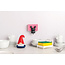 Ototo Beardy Afwasborstel Kabouter met Schoteltje – Zelfstaande Set – Rood