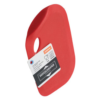 Deegschraper Rood Siliconen Staand 13 x 9 cm