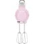 Smeg HMF01PKEU Handmixer Jaren '50 – 9 Snelheden & Led-display – Pastelroze