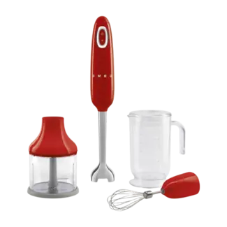 Smeg Staafmixer met Accessoires HBF03RDEU Rood