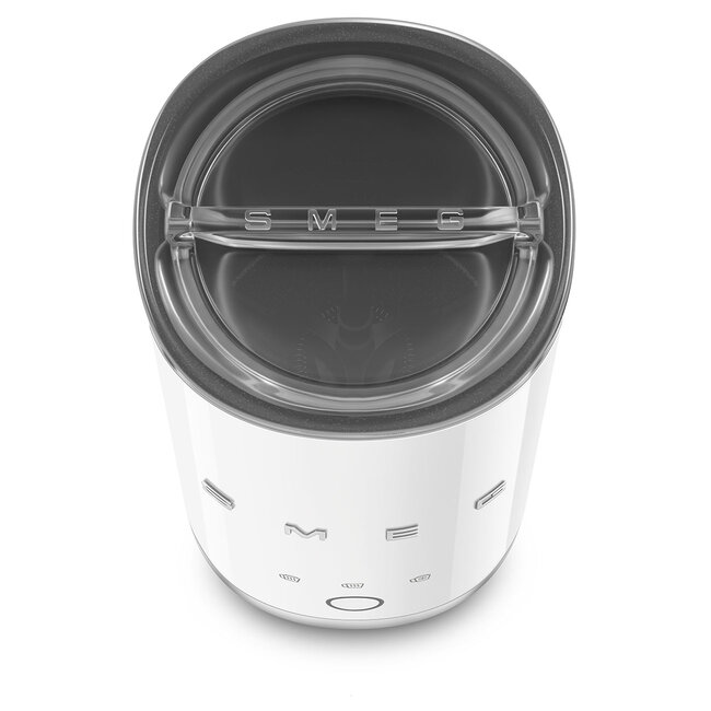 Smeg MFF02WHMEU Retro Melkopschuimer Jaren '50 – Keramische Antiaanbaklaag – Mat Wit