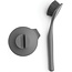 Brabantia SinkSide Afwasborstel Inclusief Gootsteenhouder met Zuignap – Dark Grey