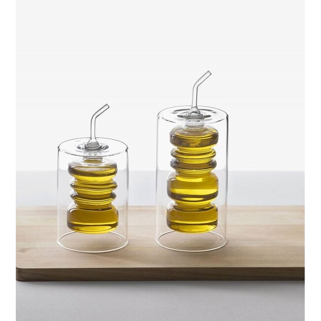 Ichendorf Milano Rings Oliefles Large – Handgeblazen Borosilicaatglas