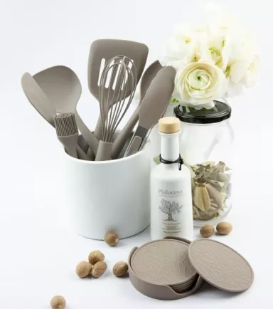 Tools2Cook Nutmeg Grey – Elegant en Krasvrij Siliconen Keukengerei