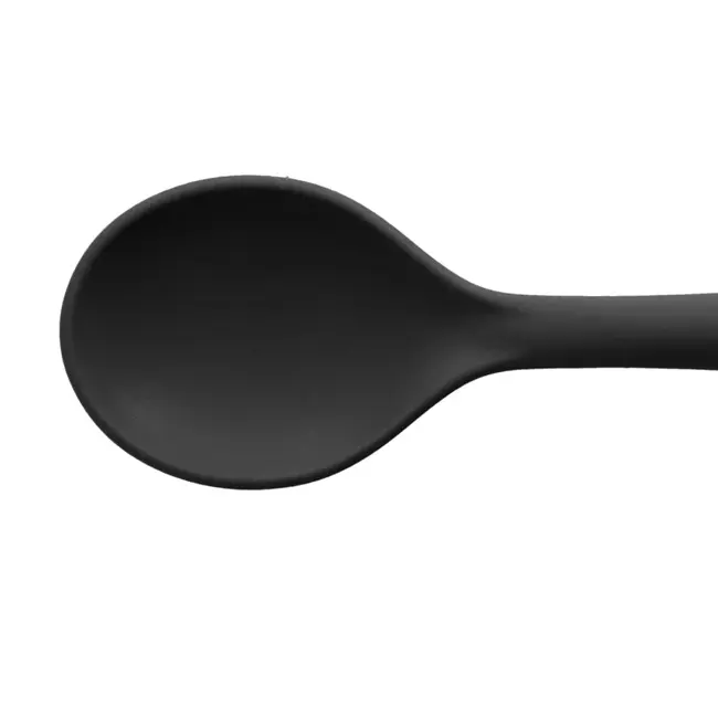 Tools2cook Siliconen Kooklepel - Opscheplepel - Roerlepel – Krasvrij & Hittebestendig – Black Pepper