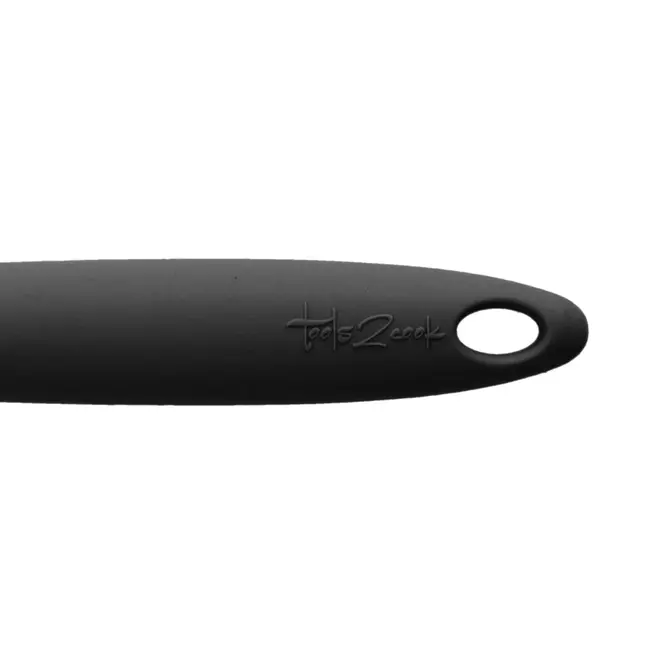 Tools2cook Siliconen Kooklepel - Opscheplepel - Roerlepel – Krasvrij & Hittebestendig – Black Pepper