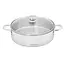 Demeyere Fusion 7 Hapjespan 28 cm – 4.75 Liter inhoud - Met Glasdeksel - InductoSeal bodem met 7 lagen met koperen kern