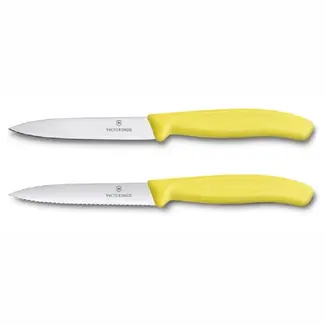 Victorinox Officemes Swiss Classic Geel Kartel en Glad 2 stuks