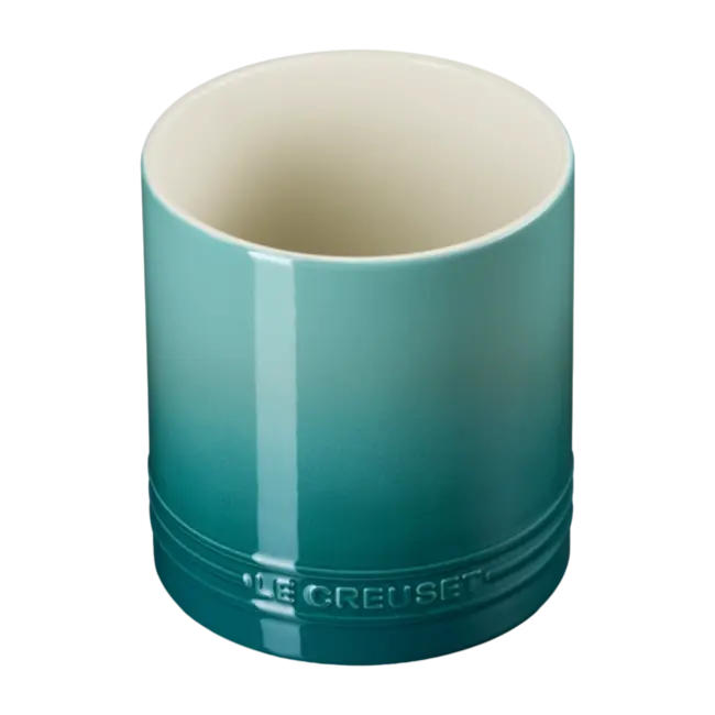 Le Creuset Aardewerk Spatelpot 1,1 Liter Blue Riviera – Luxe KeukengereedschapshouderSpatelpot Blue Riviera 1.1 Liter