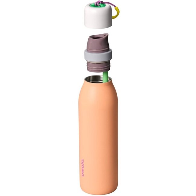 Owala FreeSip Twist RVS Geïsoleerde Waterfles 710 ml – Peachy Keen (24 oz)