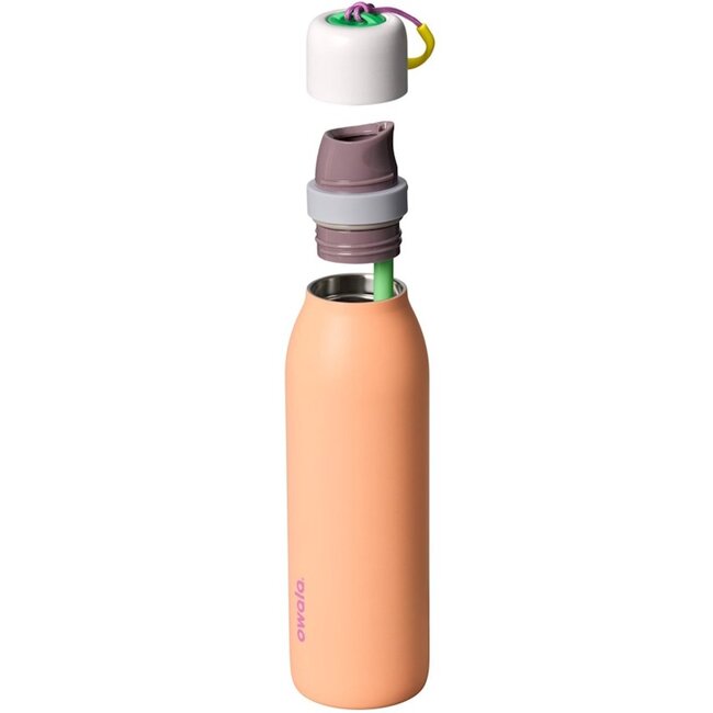 Owala FreeSip Twist RVS Geïsoleerde Waterfles 530 ml – Peachy Keen (18 oz)