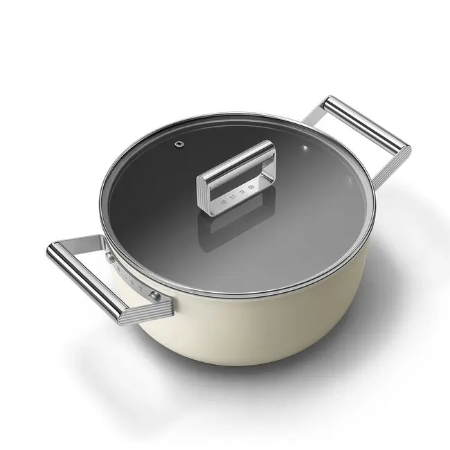Smeg Braadpan CSF2412CRM Crème 24cm
