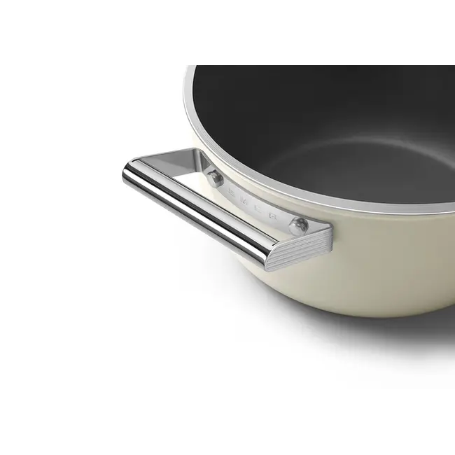 Smeg Braadpan CSF2412CRM Crème 24cm
