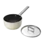 Smeg Steelpan 20 cm Crème SPF2012CRM – PFAS-vrije Keramische Pan met Glasdeksel (2,8 Liter)
