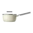 Smeg Steelpan 20 cm Crème SPF2012CRM – PFAS-vrije Keramische Pan met Glasdeksel (2,8 Liter)