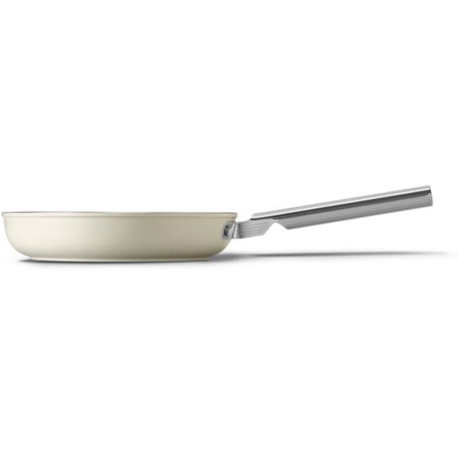 Smeg Koekenpan 24 cm Crème FPF2402CRM – PFAS-vrije Keramische Bakpan