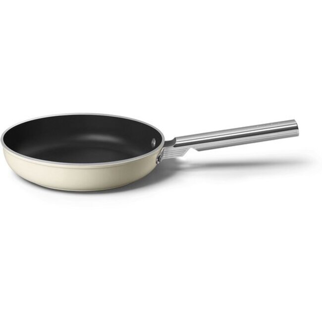 Smeg Koekenpan 24 cm Crème FPF2402CRM – PFAS-vrije Keramische Bakpan