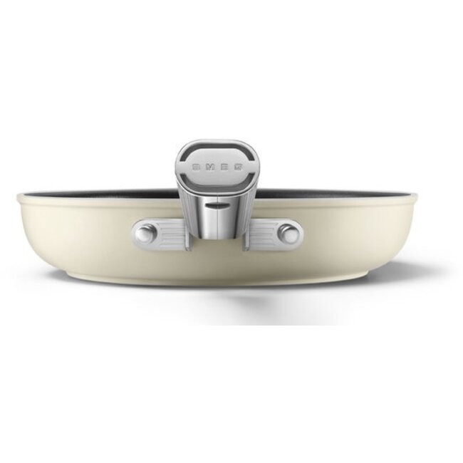 Smeg Koekenpan 24 cm Crème FPF2402CRM – PFAS-vrije Keramische Bakpan