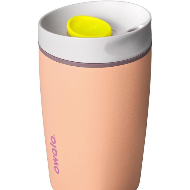 Owala SmoothSip Slider RVS Geïsoleerde Thermosbeker 355 ml – Peachy Keen (12 oz)