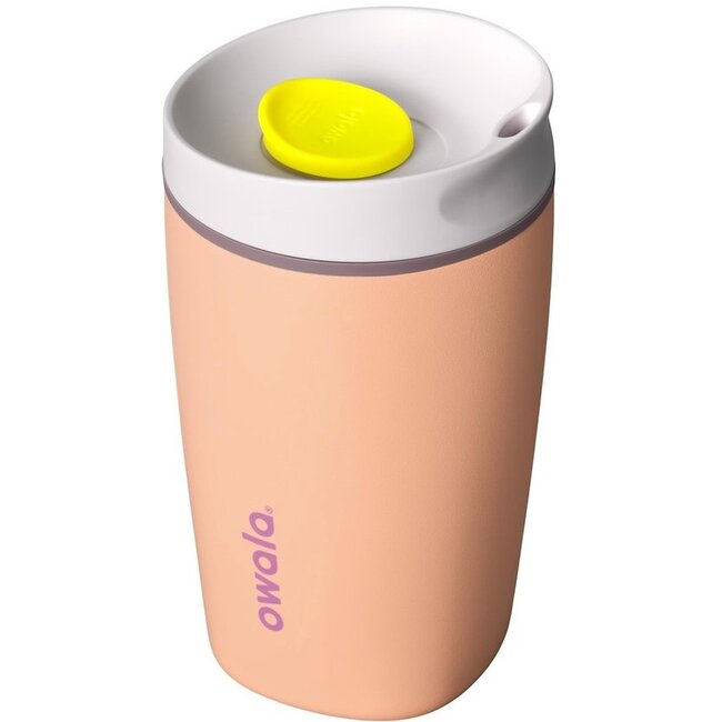Owala SmoothSip Slider RVS Geïsoleerde Thermosbeker 355 ml – Peachy Keen (12 oz)