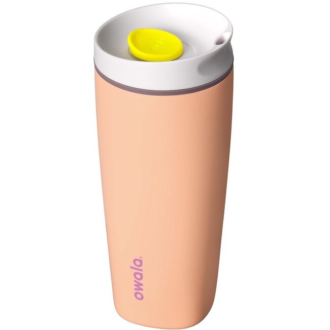 Owala SmoothSip Slider RVS Geïsoleerde Thermosbeker 590 ml – Peachy Keen (20 oz)