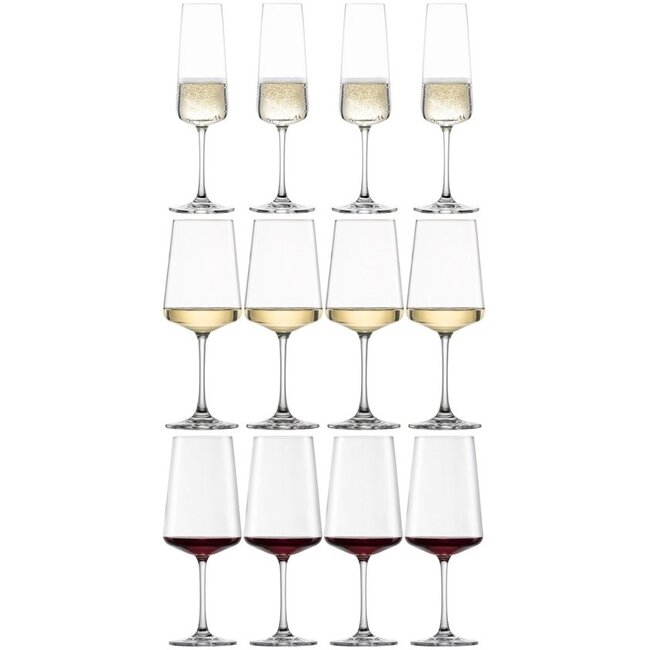 MioVino Glazenset 12-delig – Complete Set Wijnglazen & Champagneglazen