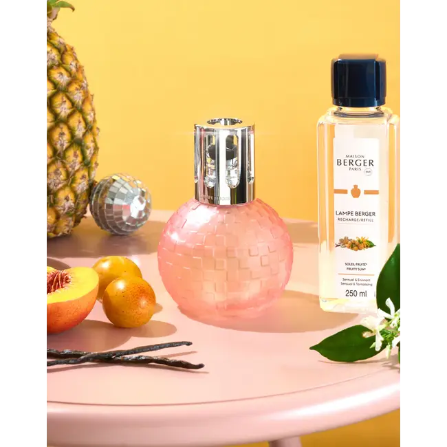 Lampe Berger / Maison Berger - Geurbrander Giftset Disco Pêche Givrée - met 250ml Fruity Sun
