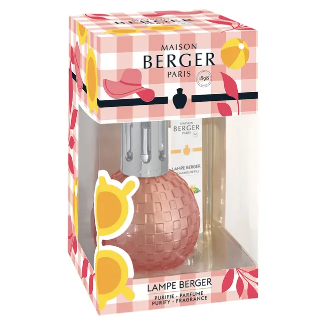 Lampe Berger / Maison Berger - Geurbrander Giftset Disco Pêche Givrée - met 250ml Fruity Sun