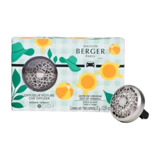 Maison Berger Autoparfum Startersset Estivale + Vulling Zest of Verbena