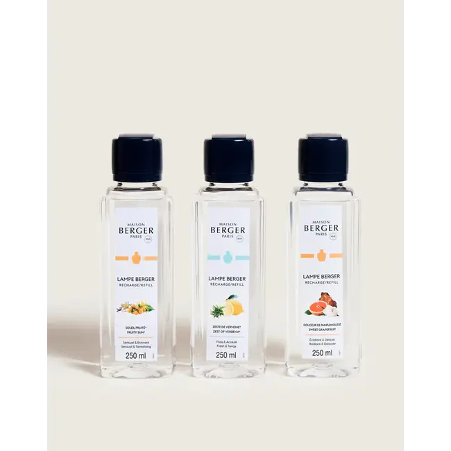 Lampe Berger / Maison Berger Navulling Geurbrander - Trio Pack Estivale 3x 250ml – Huisparfum Voordeelset