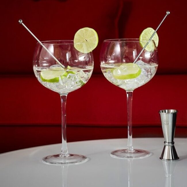 Leopold Vienna Gin Tonic Cadeauset (5-Delig) – Luxe Glazen en Barmaatje