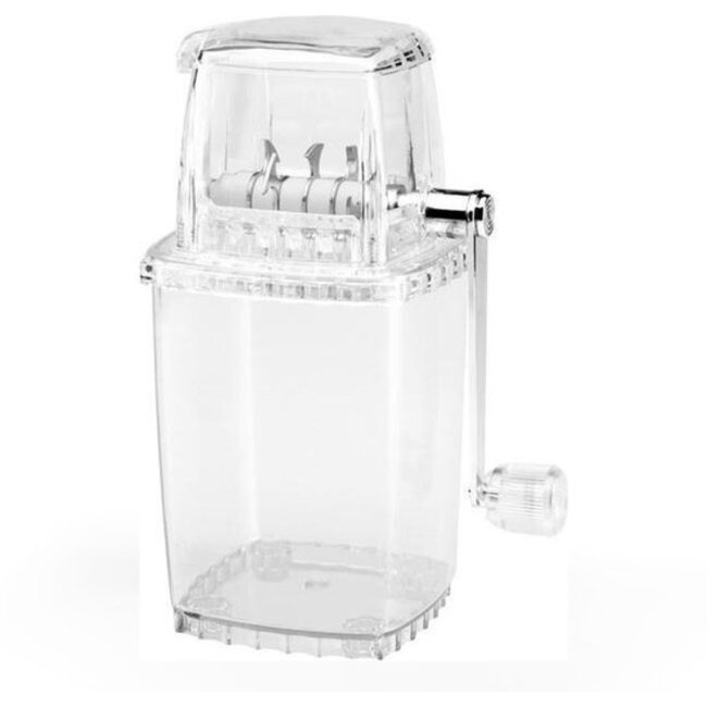 Leopold Vienna De Leopold Vienna IJscrusher (Transparant & Handmatig) is de ideale tool om in een handomdraai perfect gecrushed ijs te maken voor al je cocktails, mocktails of koude visgerechten. Waar elektrische apparaten vaak luidruchtig zijn en veel ruimte innemen, w