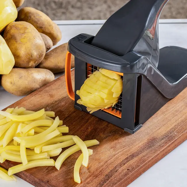 Zyliss Aardappel- en Groentesnijder – Fritespers met 2 RVS Messen 7 + 9 mm