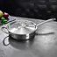 Fissler M5 Pro-Ply Hapjespan 24 cm met RVS Deksel – Met  Tegengreep - Professionele 5-Laags Sautépan